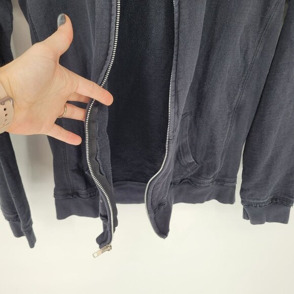 Harley davidson womens large faded black embellished back full zip hoodie - Picture 7 of 14